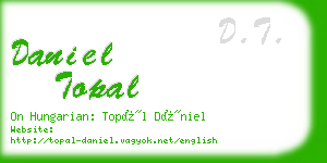 daniel topal business card